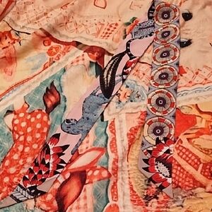 Colorful Patterned  Twilly Scarf